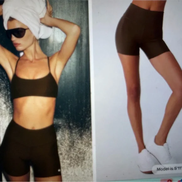 ALO 5” Airlift Energy Short - Brown (Espresso) excellent condition - Picture 5 of 5